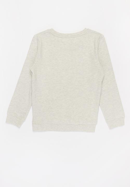 MINOTI - Slam dunk photographic print sweatshirt - grey