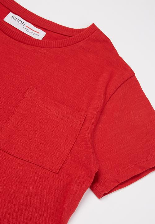 MINOTI - Slub T-shirt - red
