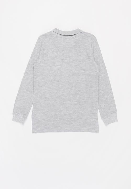MINOTI - Boys basic polo top - grey
