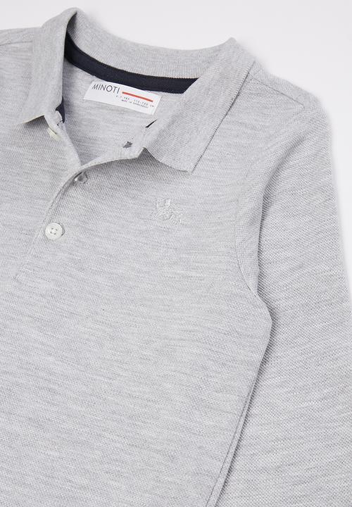 MINOTI - Boys basic polo top - grey