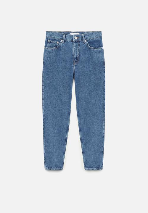 MANGO - Jeans mom - blue