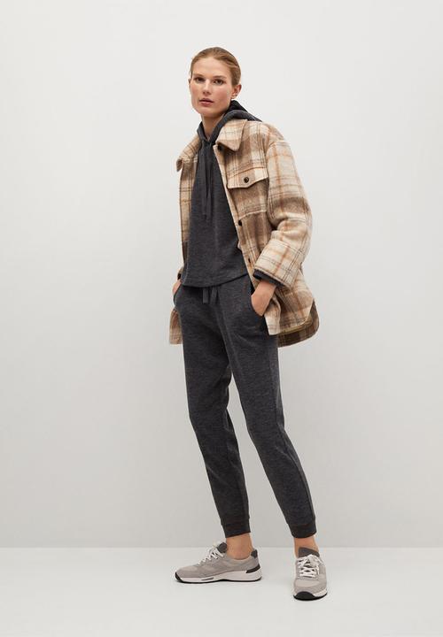 MANGO - Trousers maxime7 - dark grey