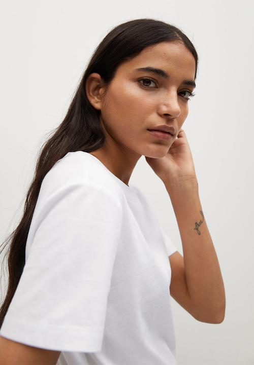 MANGO - T-shirt chalaca - white