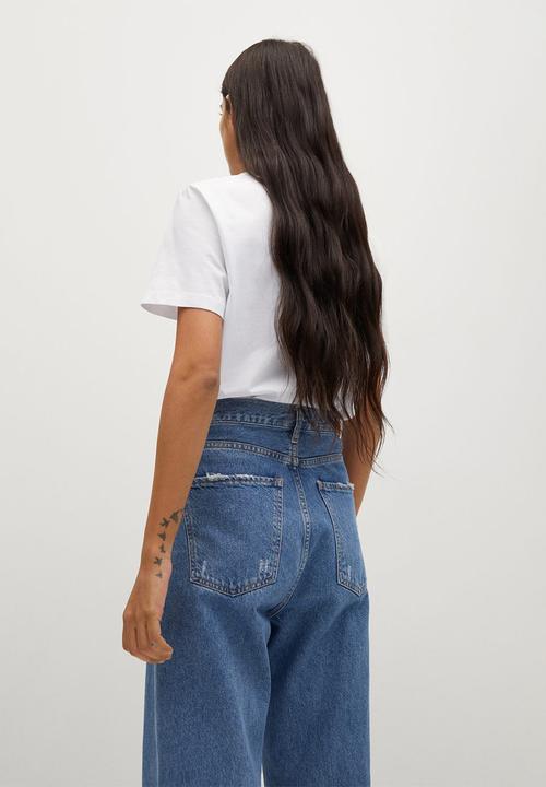 MANGO - T-shirt chalaca - white