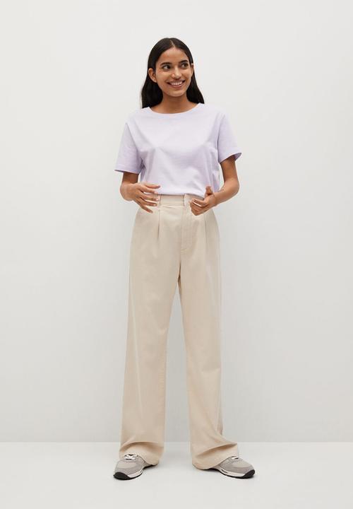 MANGO - T-shirt chalaca - pastel purple