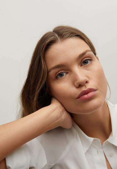 MANGO - Shirt basic - natural