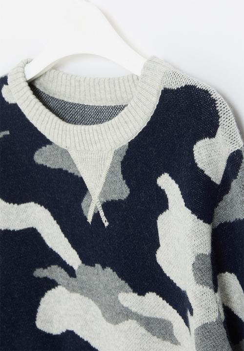 Pop Candy - Boys camo sweater - multi