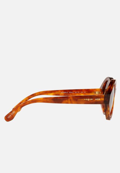Vogue Eyewear - Vogue x mbb irregular sunglasses - yellow havana