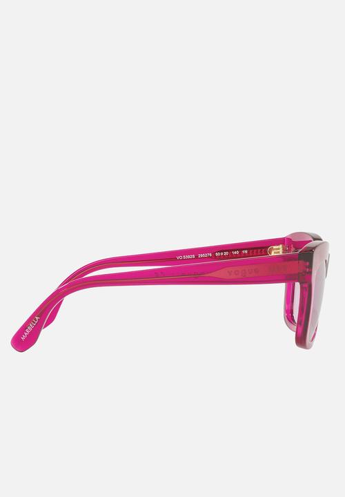 Vogue Eyewear - Vogue x mbb   pillow sunglasses - transparent fuxia