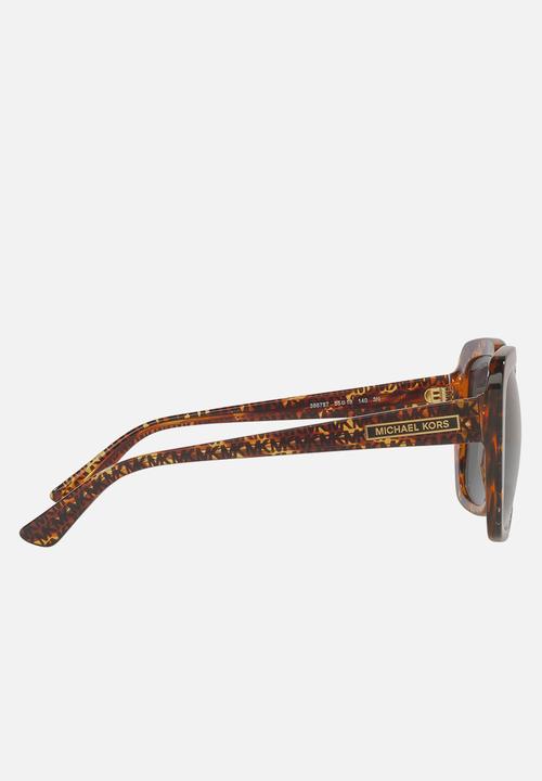 Michael Kors Eyewear - Manhasset square - mk logo print tortoise