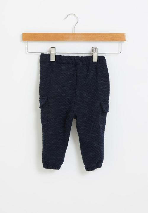 Pop Candy - Baby boys cargo jogger - navy