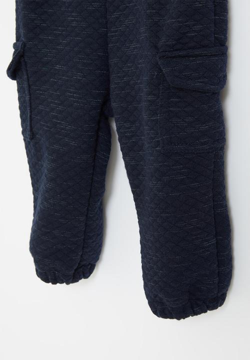 Pop Candy - Baby boys cargo jogger - navy