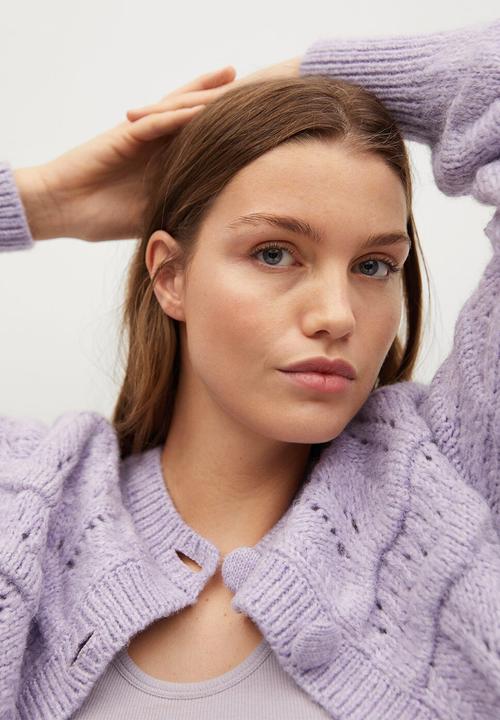 MANGO - Cardigan lupe - purple