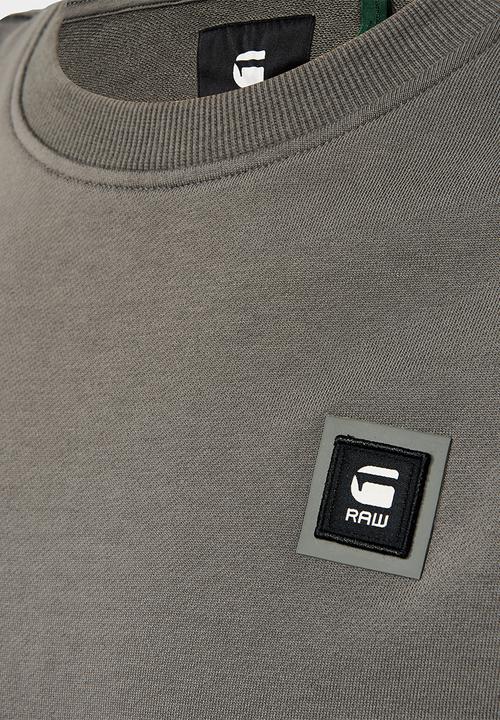G-STAR - Logo badge sweat - gs grey