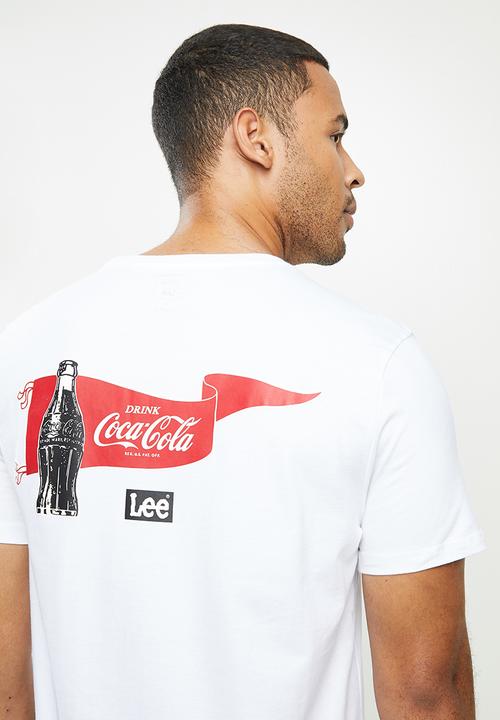 Lee  - Back flag print - white
