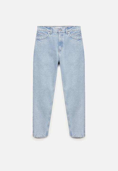 MANGO - Jeans mom - blue