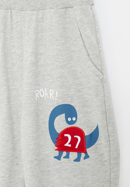 Pop Candy - Boys dino jogger - grey 