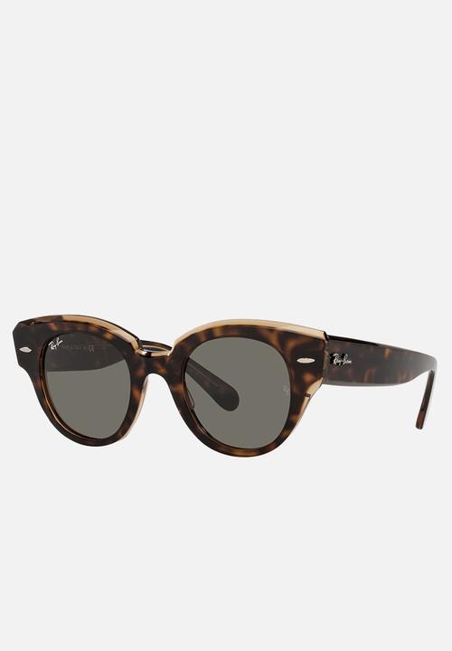 Ray-Ban - Roundabout sunglasses - havana on transparent brown