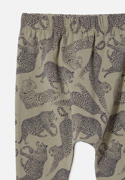 Cotton On - The legging - silver sage/charlie cheetah
