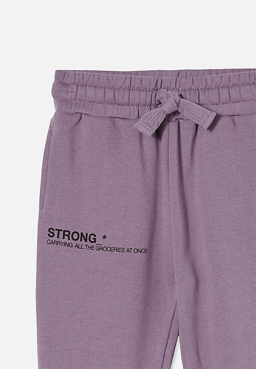Cotton On - Marlo trackpant - dusk purple/strong