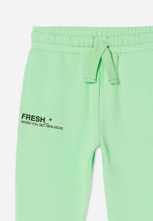 Cotton On - Marlo trackpant - washed spearmint/fresh