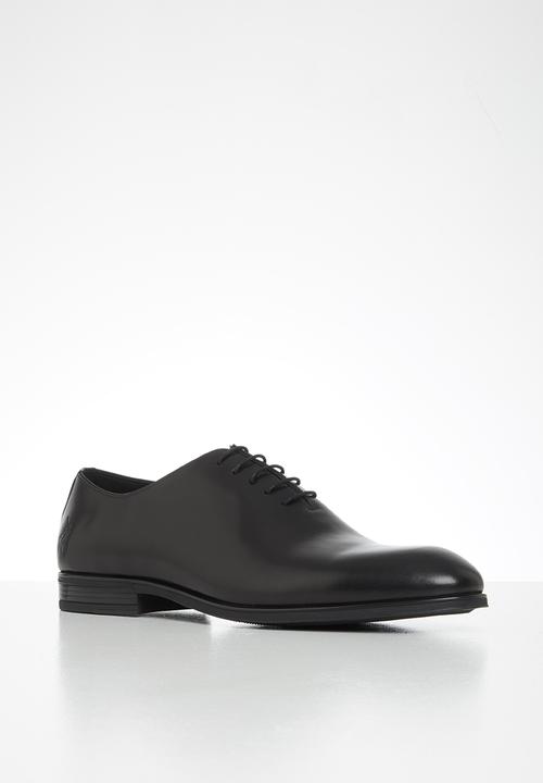 POLO - Austin leather plain vamp formal lace up - black