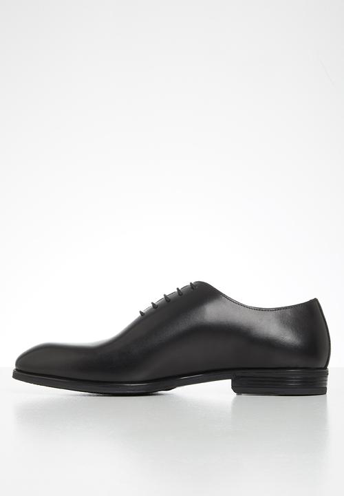 POLO - Austin leather plain vamp formal lace up - black