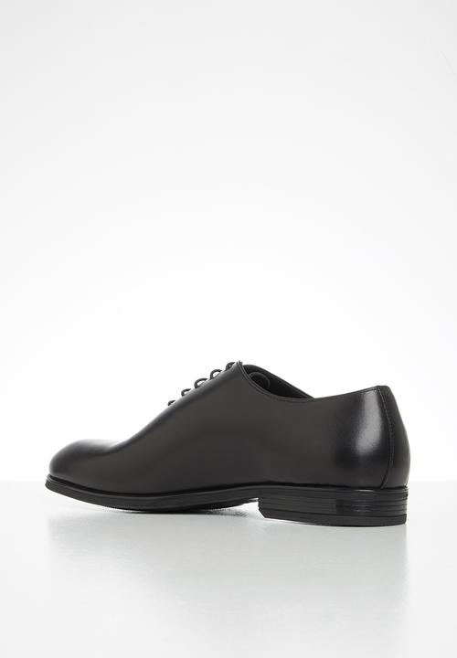 POLO - Austin leather plain vamp formal lace up - black
