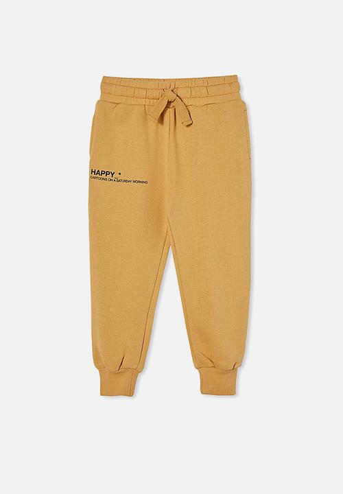 Cotton On - Marlo trackpant - honey gold/happy