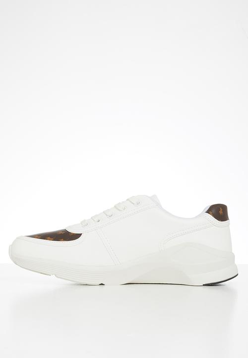 POLO - Greg monogram sneaker - white & brown 