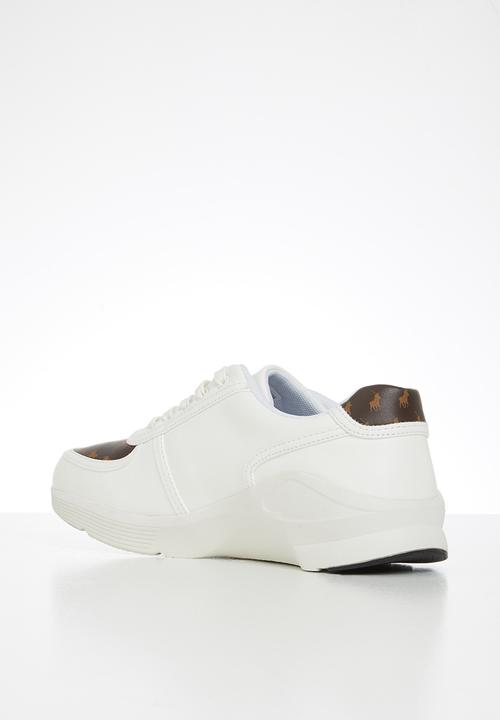 POLO - Greg monogram sneaker - white & brown 