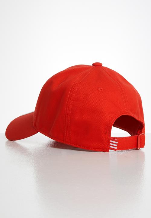 adidas Performance - Baseball 3 stripes cap cotton - red