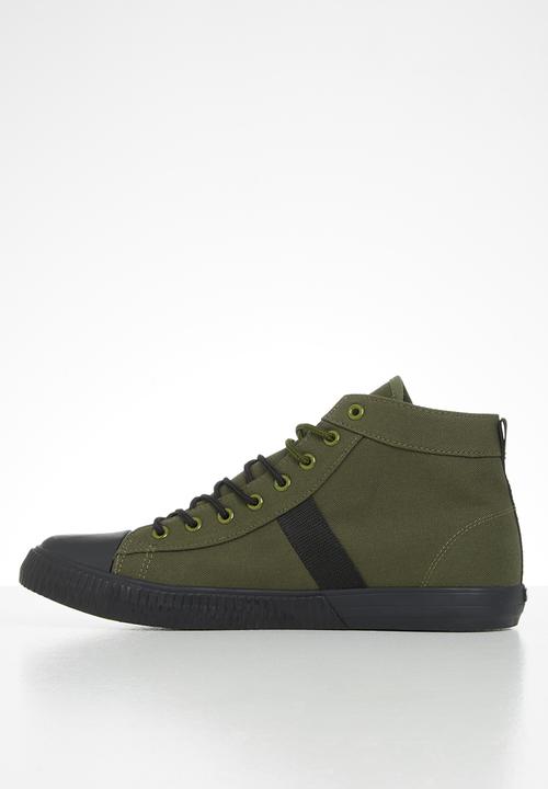 JEEP - Peg high-top sneaker - olive