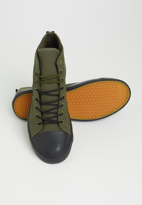 JEEP - Peg high-top sneaker - olive