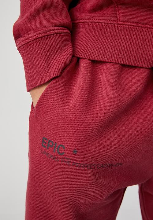 Cotton On - Marlo trackpant - fortune red/ epic