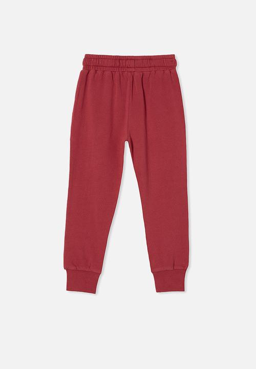 Cotton On - Marlo trackpant - fortune red/ epic