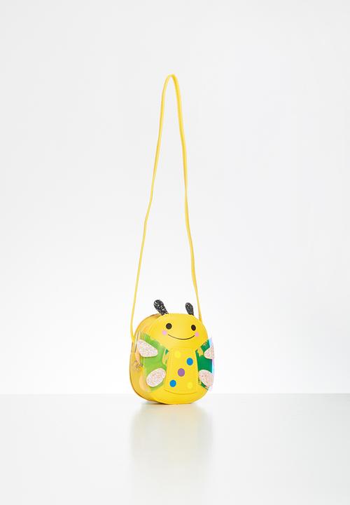 Pop Candy - Girls butterfly sling bag - yellow