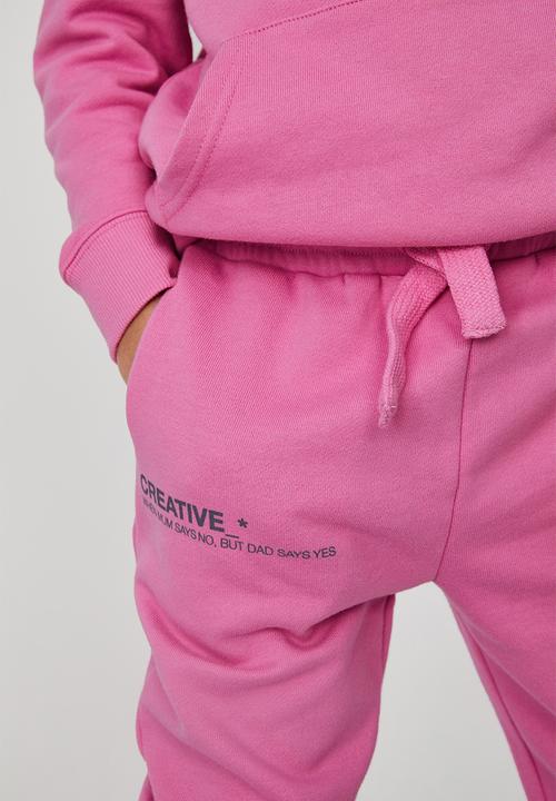 Cotton On - Marlo trackpant - pink gerbera/ creative