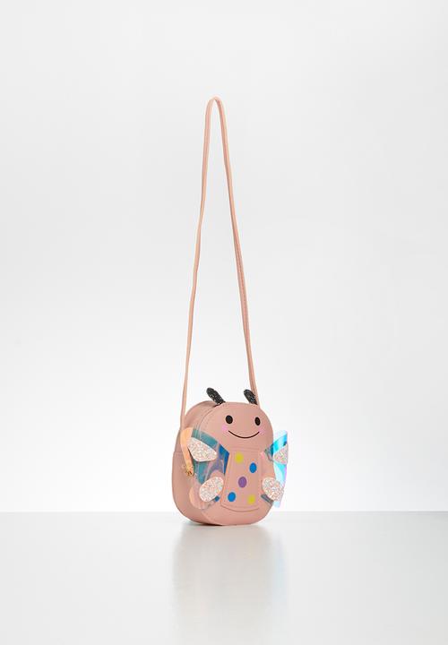 Pop Candy - Girls butterfly sling bag - beige