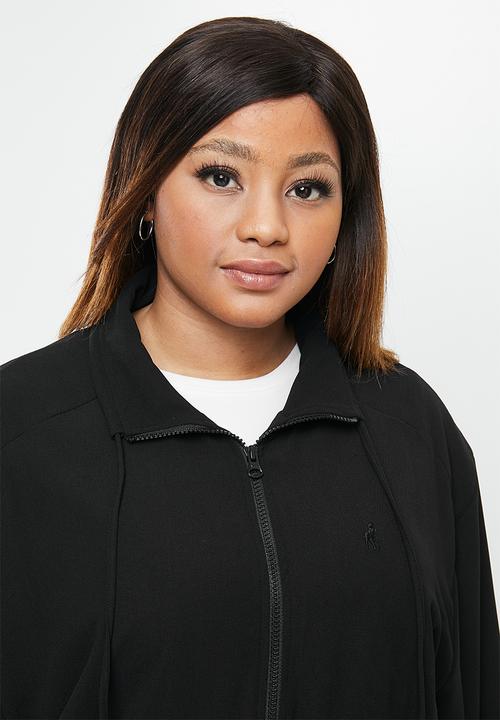 POLO - Plus amelia woven tracksuit jacket - black