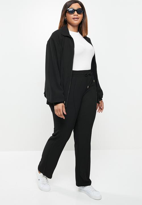 POLO - Plus amelia woven tracksuit jacket - black