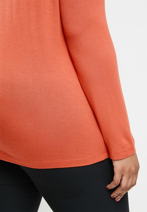POLO - Plus toronto long sleeve basic t-shirt - orange