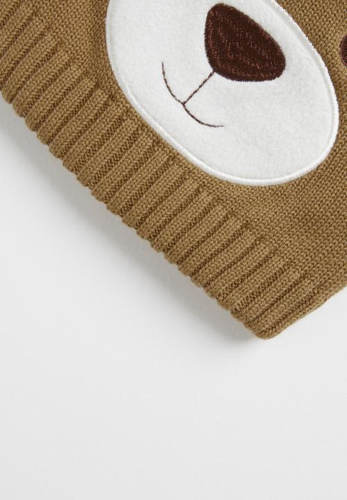 Pop Candy - Bear beanie - brown