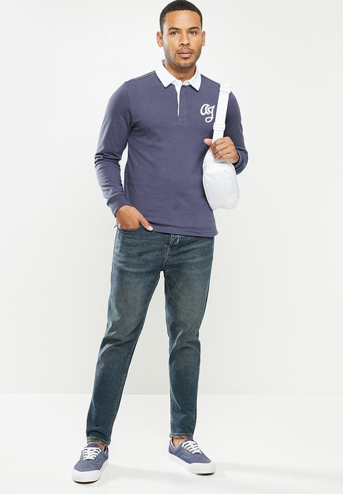 Aca Joe - Aca Joe basic rugby jersey - navy