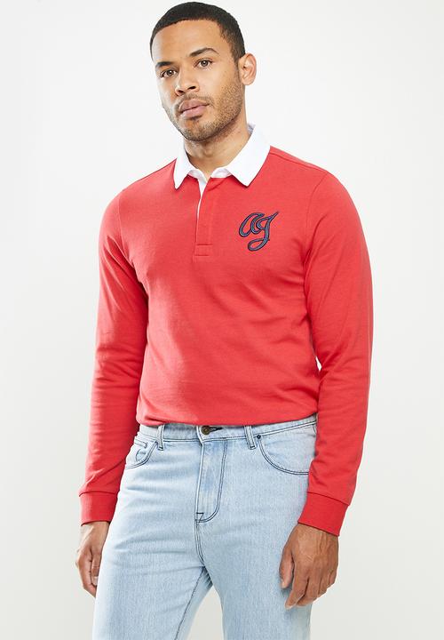 Aca Joe - Aca Joe basic rugby jersey - red