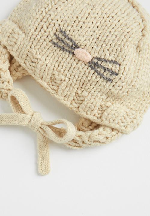 Pop Candy - Girls cat beanie - beige 