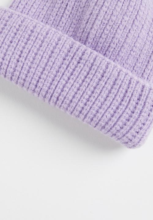 Pop Candy - Baby girls turn up beanie - lilac