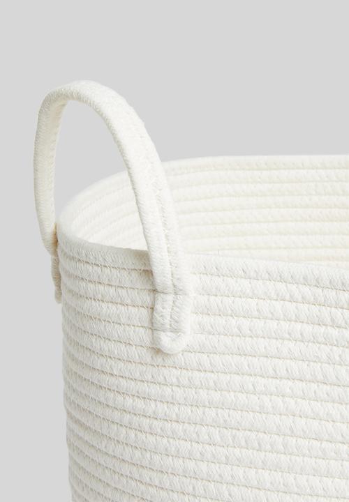 Sixth Floor - Cotton rope toy basket - natural