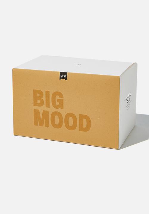 Typo - Large block candle-big mood mustard