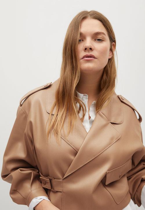 Violeta by Mango - Plus jacket amanda - medium brown